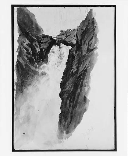 Handek Falls (from "Splendid Mountain Watercolours" Sketchbook)