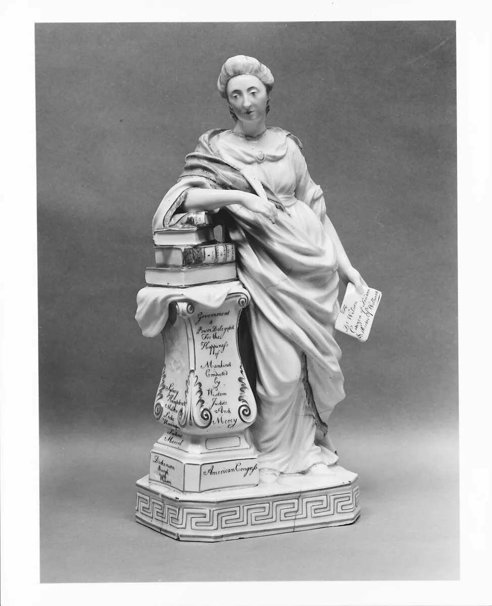 Figure of Mrs. Catherine Macaulay — Chelsea Factory
