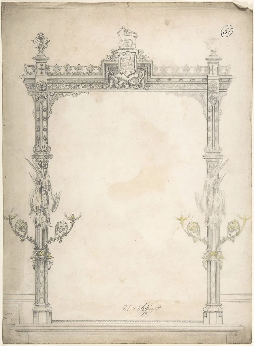 Design for a Mirror — Charles Hindley and Sons