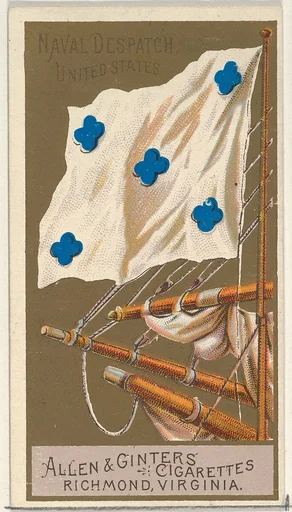 Naval Dispatch, United States, from the Naval Flags series (N17) for Allen & Ginter Cigarettes Brands