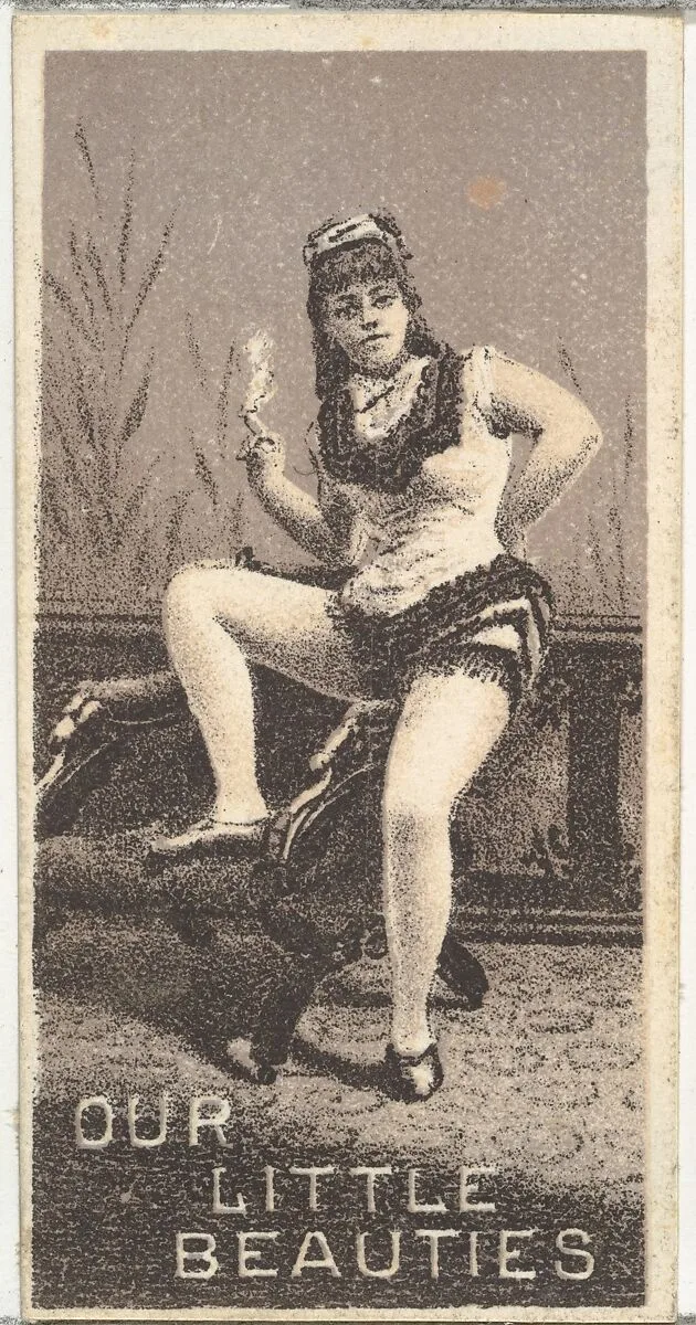 From the Actresses series (N57) promoting Our Little Beauties Cigarettes for Allen & Ginter brand tobacco products — Allen & Ginter|A. Hoen & Co.