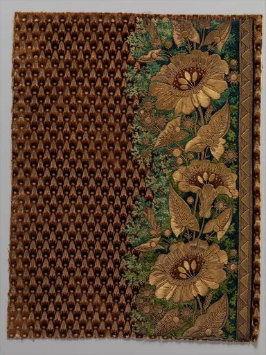 Embroidery sample for a man’s suit