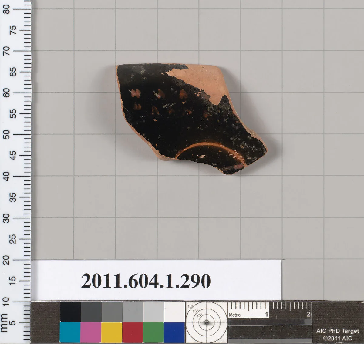 Terracotta rim fragment of a kylix (drinking cup) — Unknown