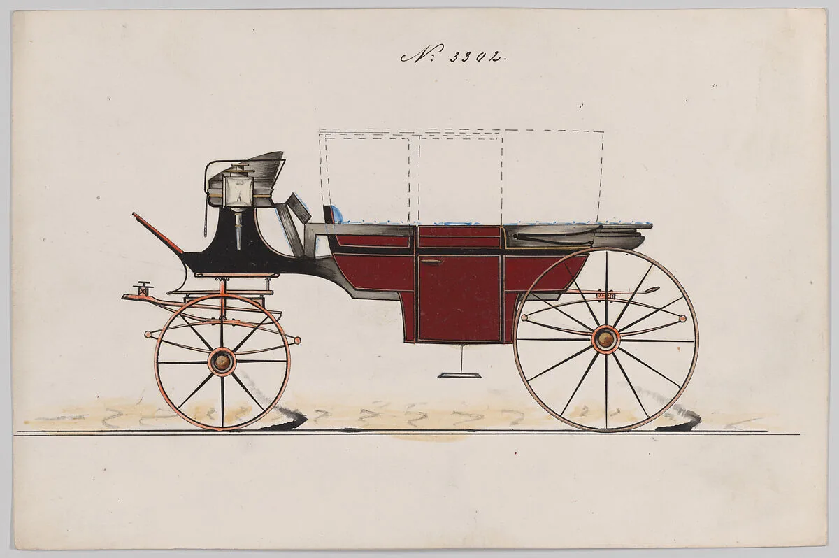 Design for Landau, No. 3302 — Brewster & Co.