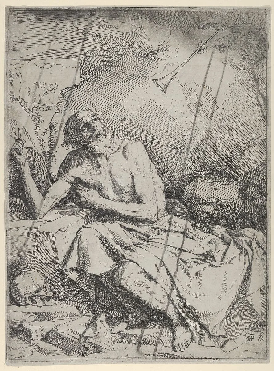 Saint Jerome Hearing the Trumpet of the Last Judgment — Jusepe de Ribera (called Lo Spagnoletto)