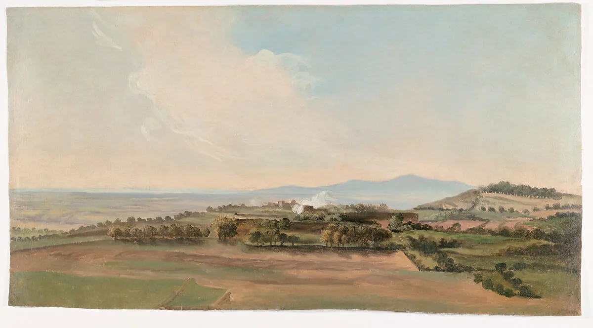 View in the Roman Campagna — Pierre Henri de Valenciennes or Circle