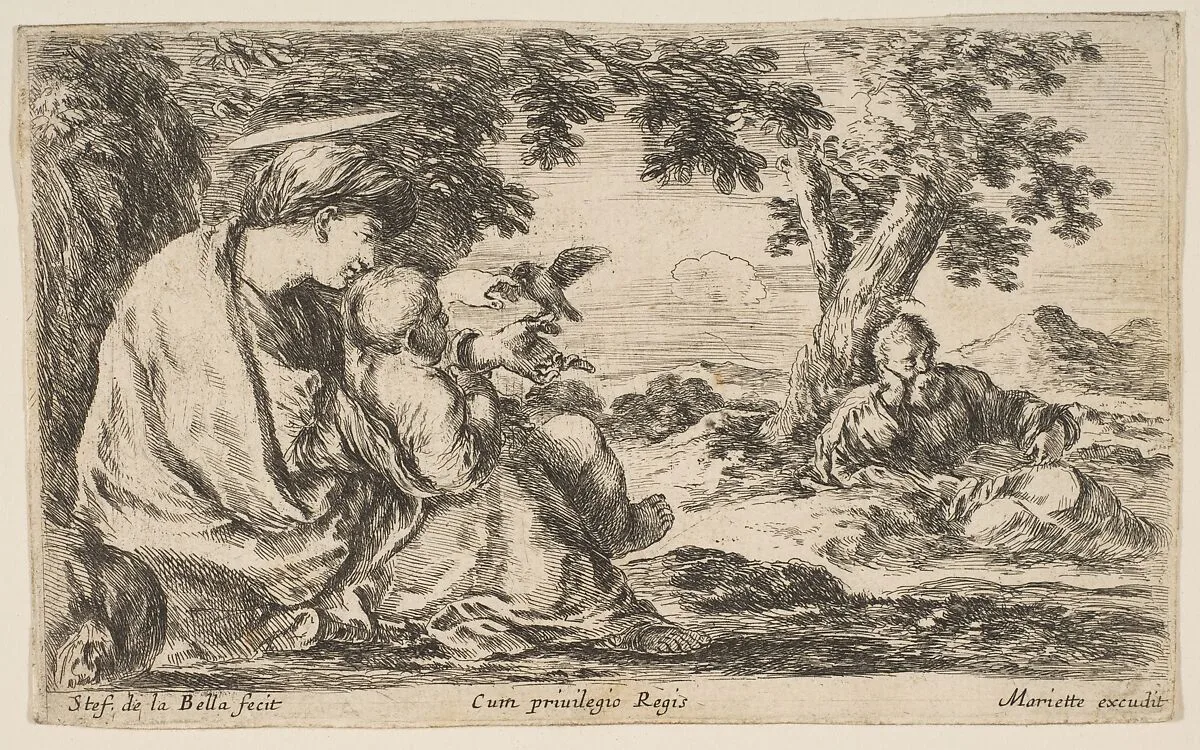 Rest on the Flight into Egypt — Stefano della Bella|Pierre Mariette
