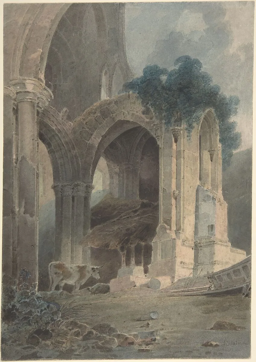 Rievaulx Abbey, Yorkshire — John Sell Cotman