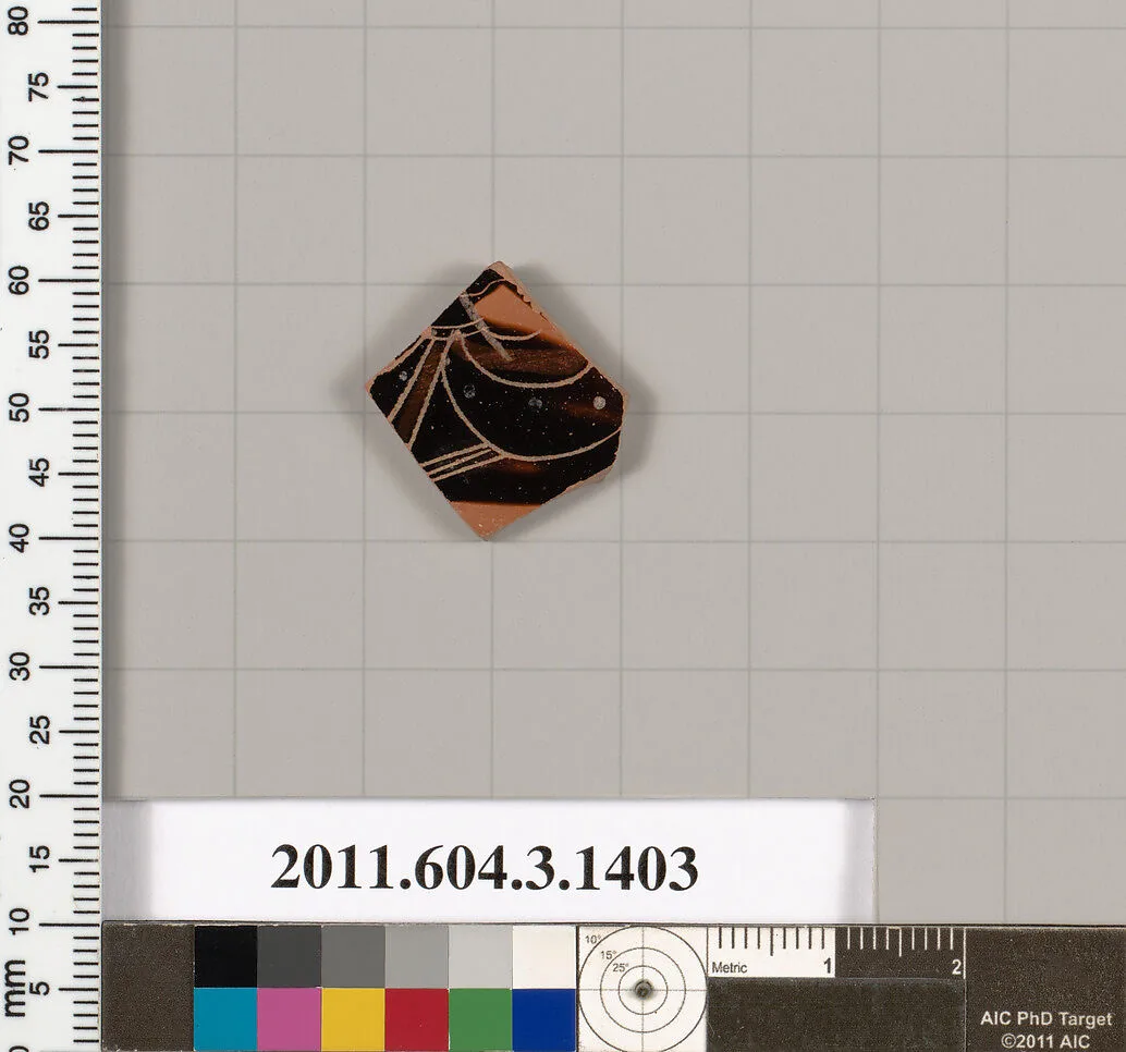 Terracotta fragment of a skyphos (deep drinking cup) — Unknown
