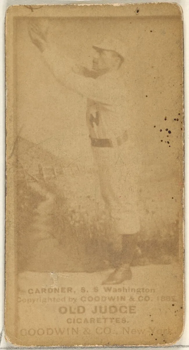 Franklin Washington "Gid" Gardner, Shortstop, Washington Nationals, from the Old Judge series (N172) for Old Judge Cigarettes — Goodwin & Company