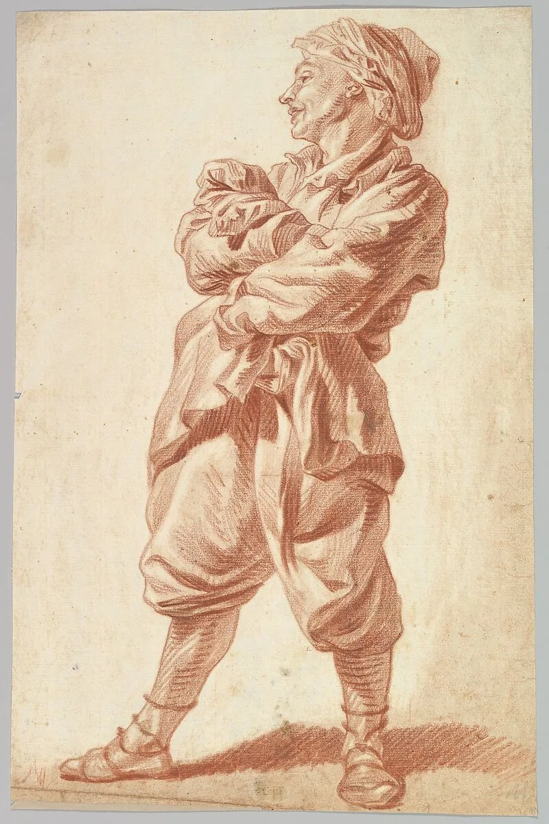 Standing Man in Exotic Dress — Jakob Matthias Schmutzer