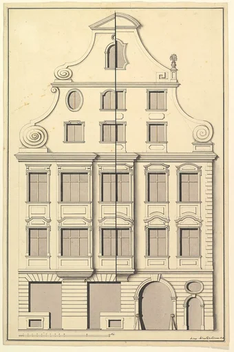 Drawing for the Street Elevation of a Town House
