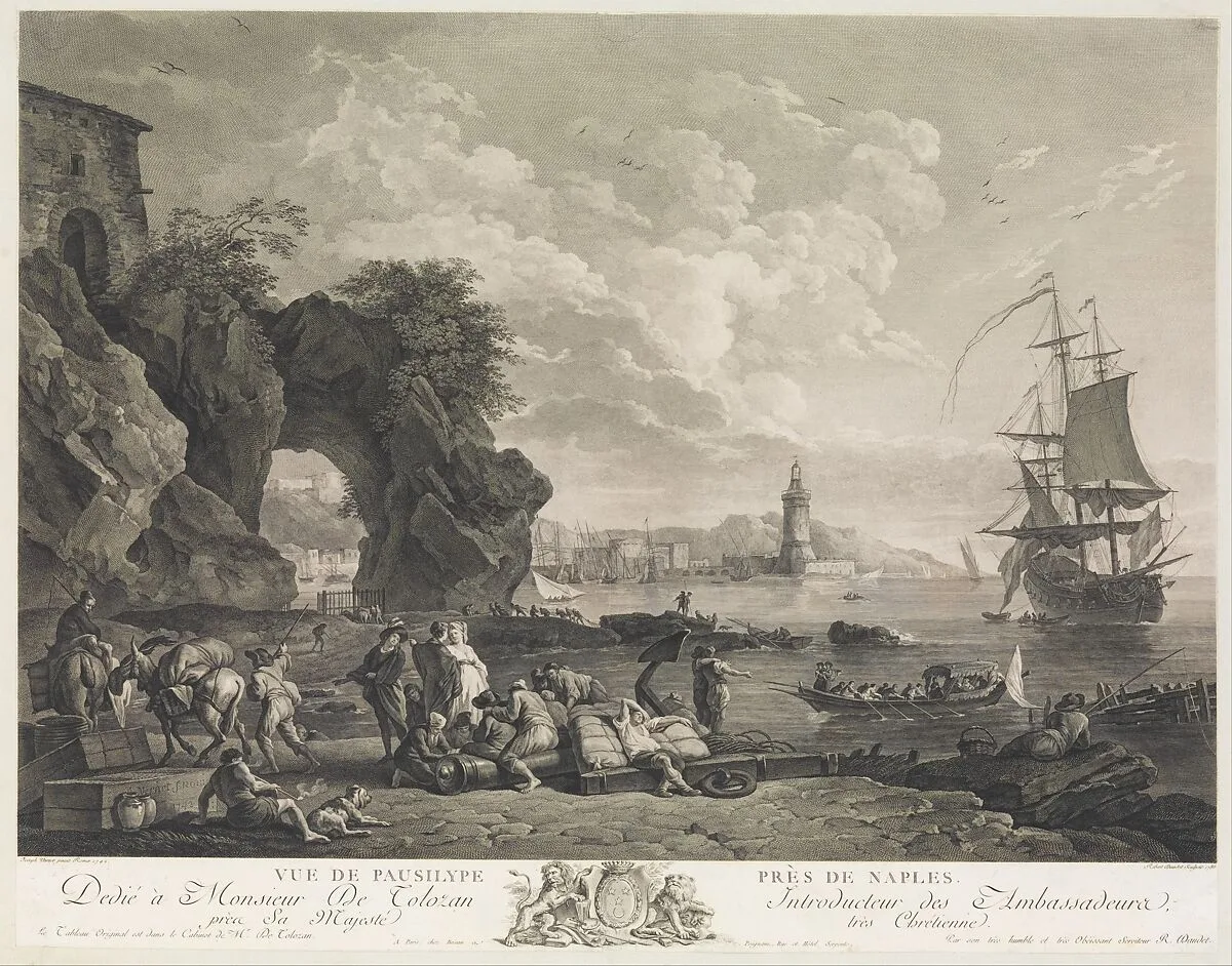 Vue de Pausilype Près de Naples — Joseph Vernet|Robert Daudet