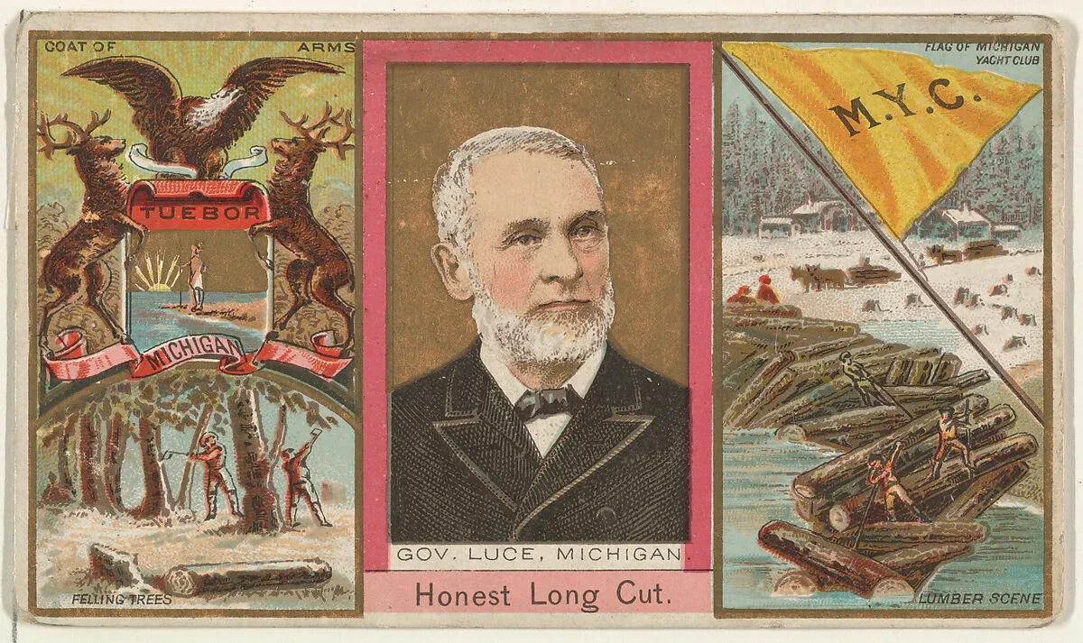 Governor Luce, Michigan, from "Governors, Arms, Etc." series (N133-1), issued by Duke Sons & Co. — W. Duke, Sons & Co.