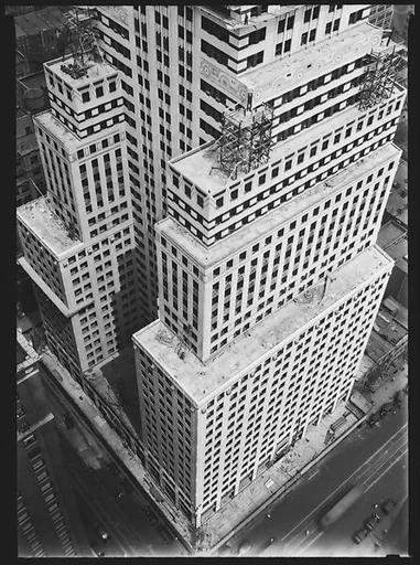 [Chrysler Building Construction, From Roof of Chanin Building, New York City]