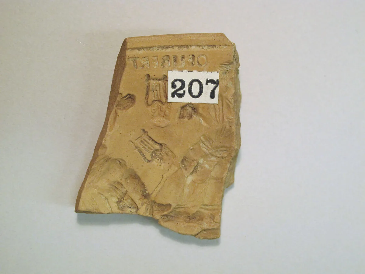 Terracotta mold fragment — Unknown