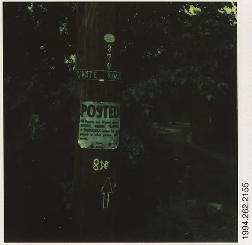 [Signs on Telephone Pole]