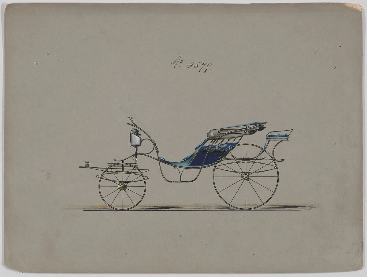 Design for Pony Phaeton, no. 3579 — Brewster & Co.