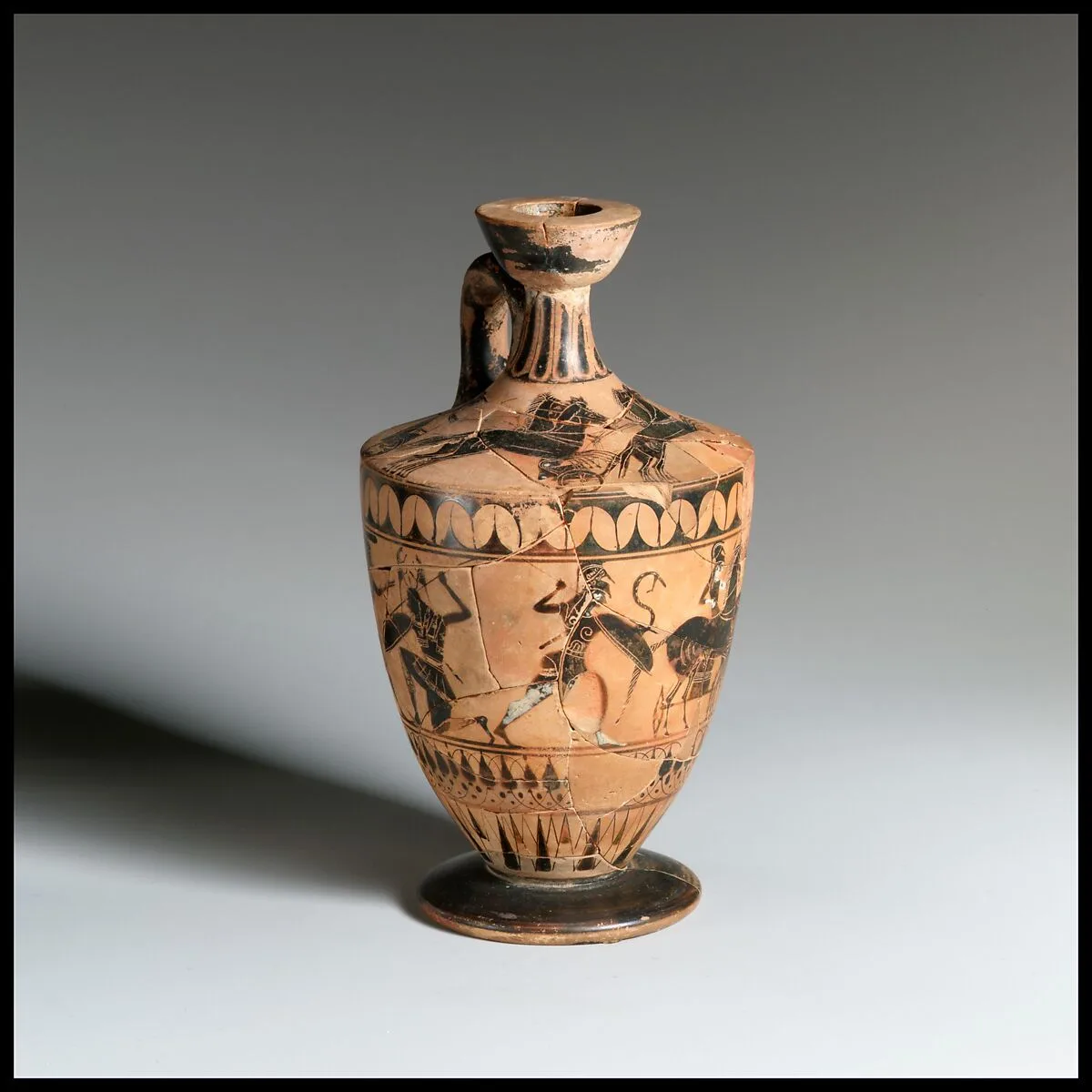 Terracotta lekythos (oil flask) — Painter of New York 07