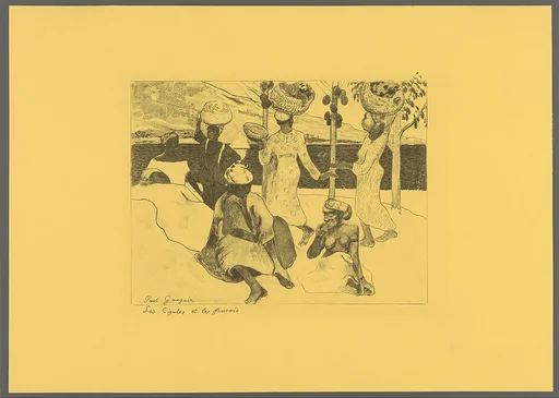 The Grasshoppers and the Ants: A Souvenir of Martinique, from the Volpini Suite: Dessins lithographiques