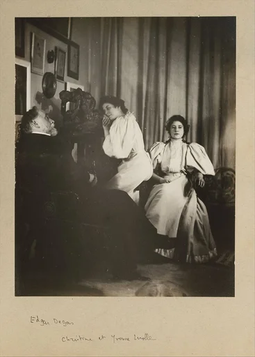 [Self-Portrait with Christine and Yvonne Lerolle]