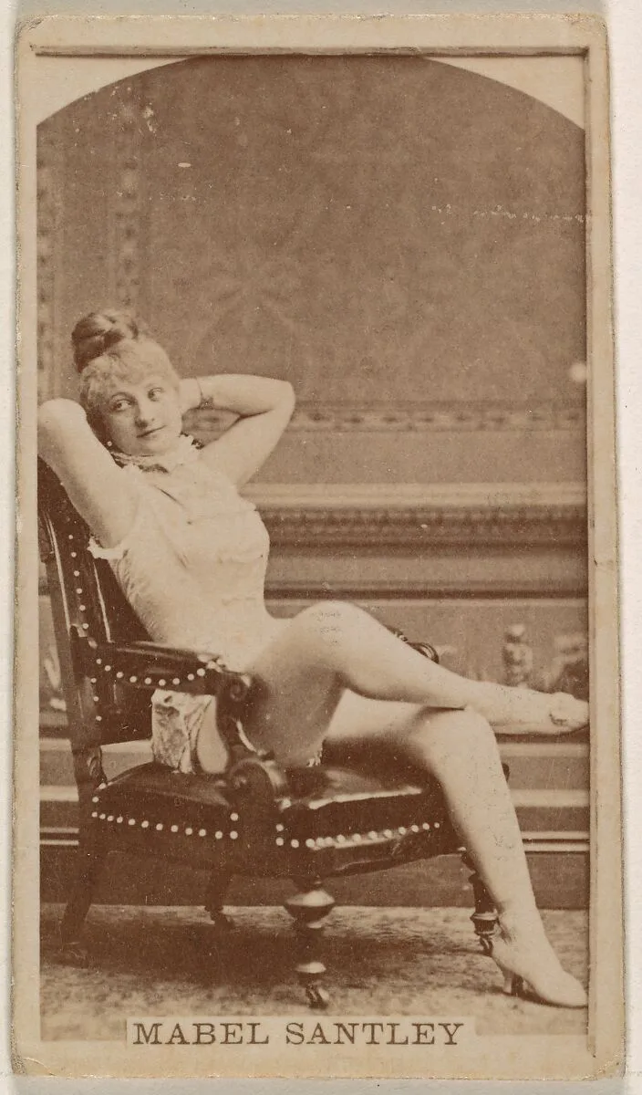 Mabel Santley, from the Actresses series (N245) issued by Kinney Brothers to promote Sweet Caporal Cigarettes — Kinney Brothers Tobacco Company