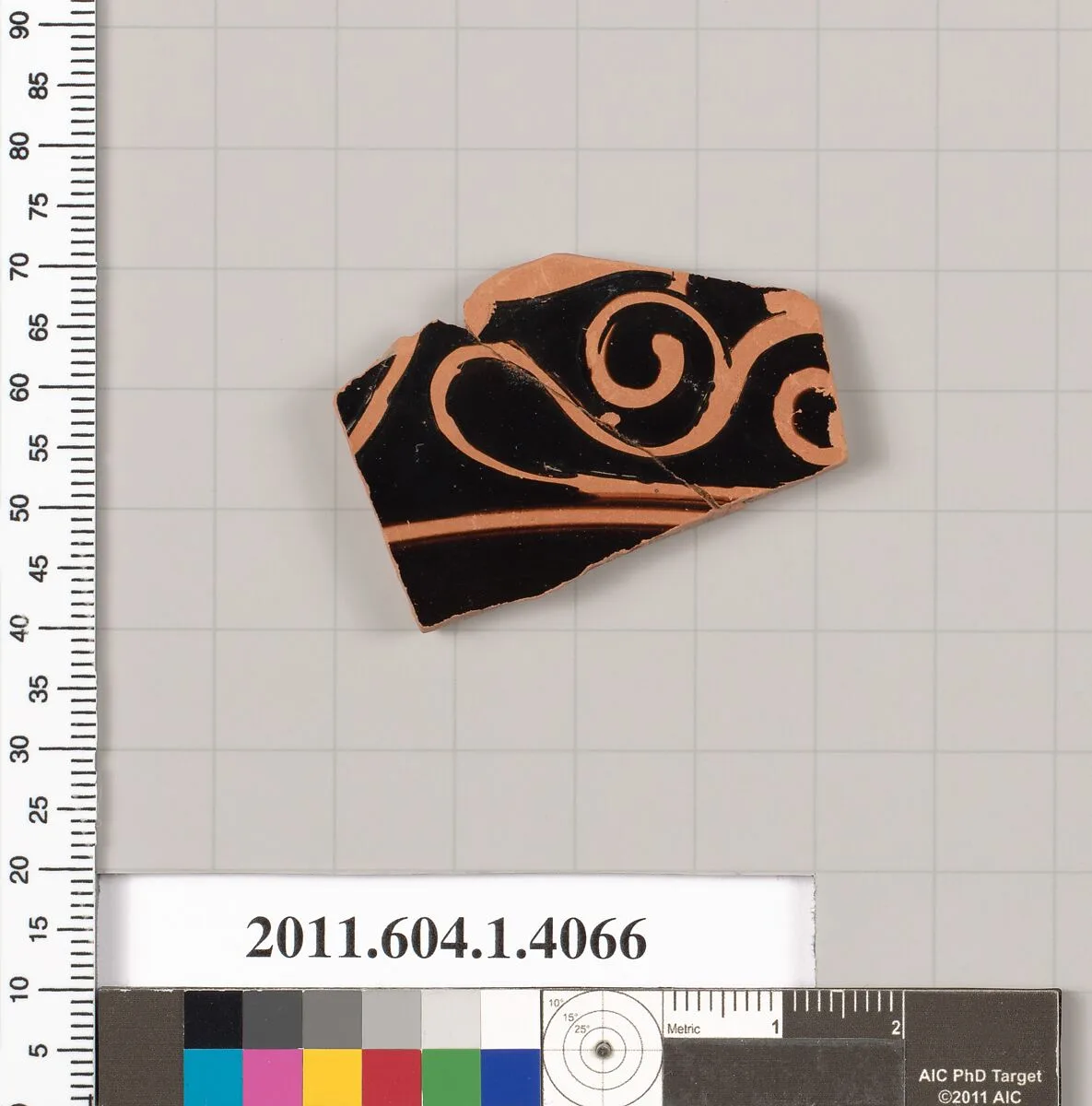 Terracotta fragment of a kylix (drinking cup) — Unknown
