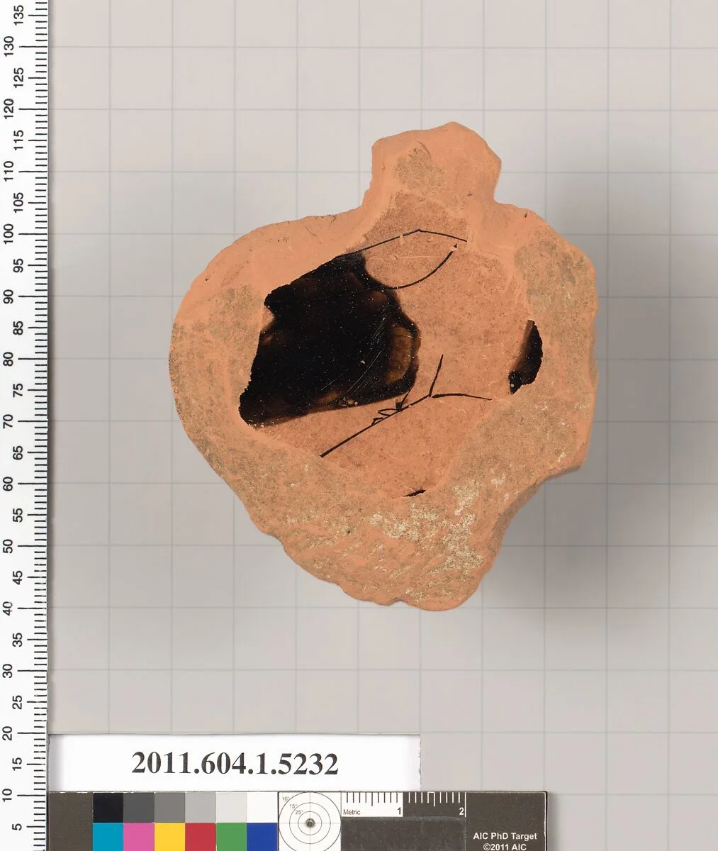 Terracotta fragment of a kylix (drinking cup) — Unknown