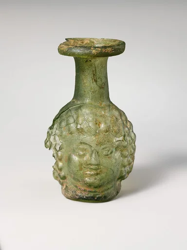 Glass double head flask