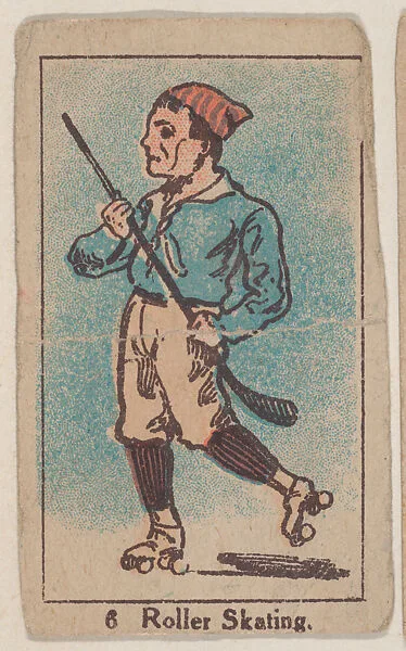Roller Skating #6 from the Sports Drawings series (W542) — Unknown