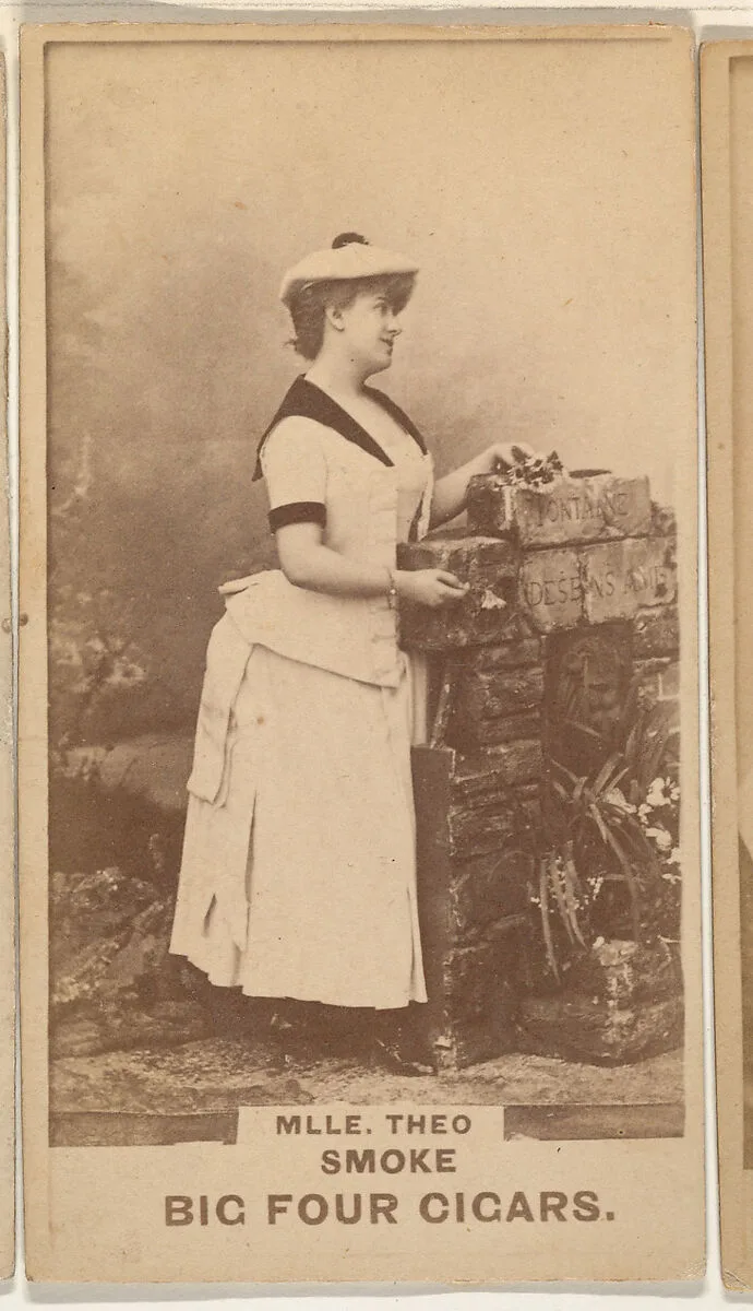 Mlle. Theo, from the Actresses series (N669) promoting Big Four Cigars — Unknown