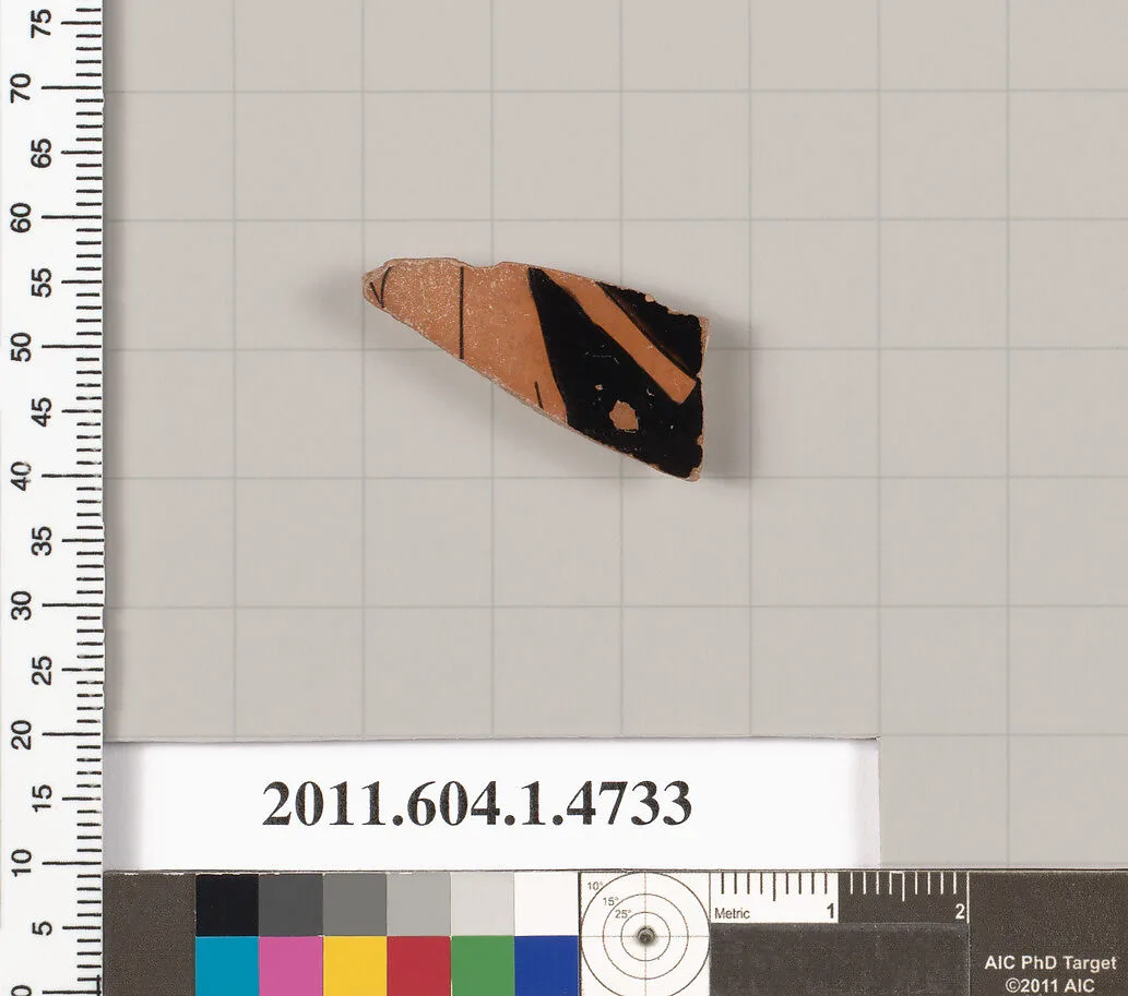 Terracotta fragment of a kylix (drinking cup) — Unknown