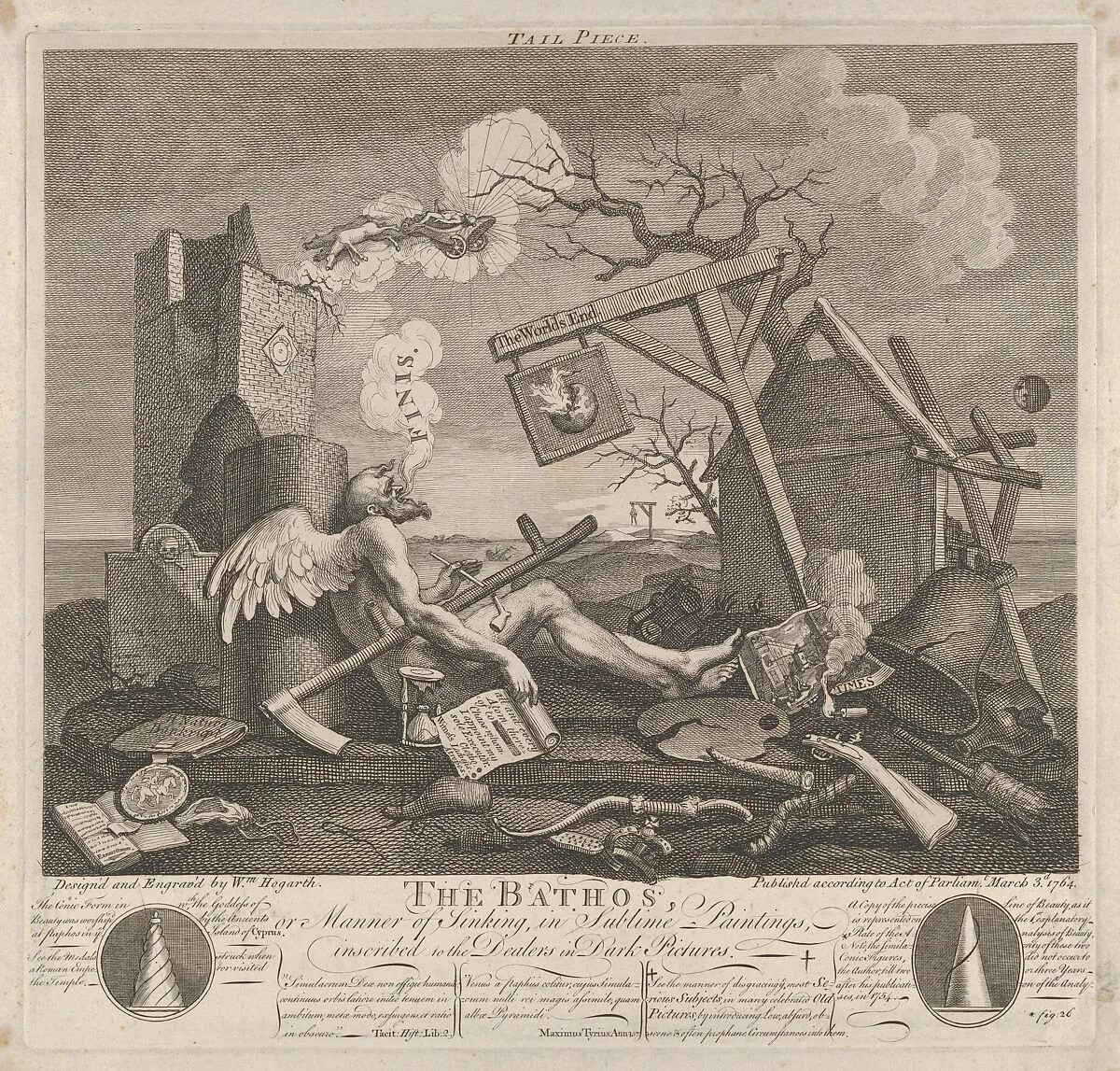 Tailpiece, or The Bathos — William Hogarth