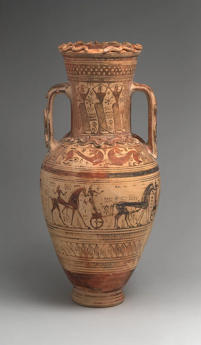Terracotta neck-amphora — Unknown