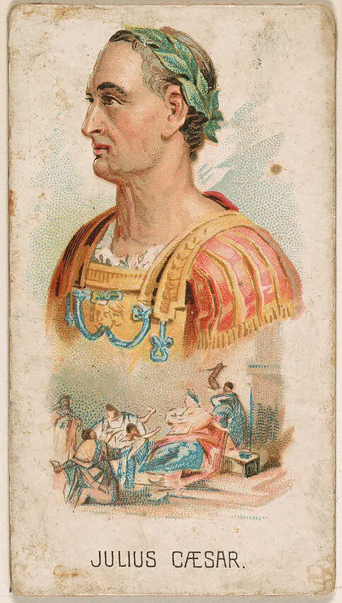 Julius Caesar, from Leaders series (N222) issued by Kinney Bros. — Kinney Brothers Tobacco Company