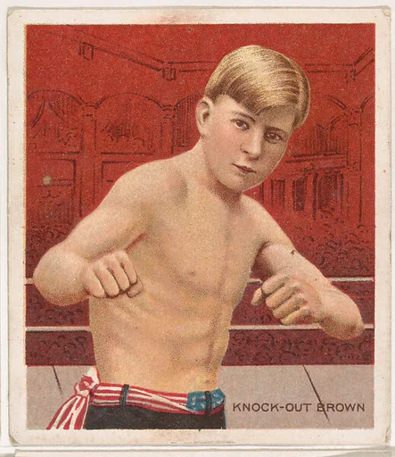 Valentine "Knockout" Brown, Boxing, from Mecca & Hassan Champion Athlete and Prize Fighter collection, 1910