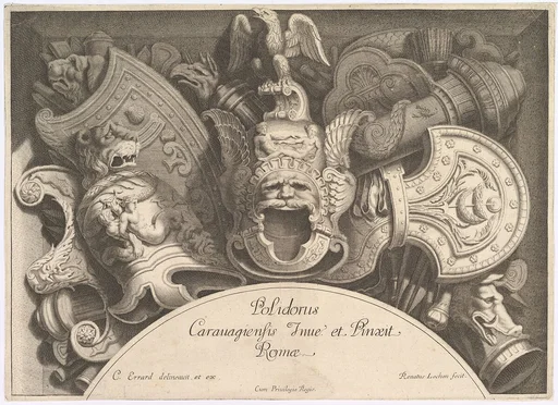 Divers Trophées (Weapon Trophies after the Façade of Palazzo Milesi in Rome)