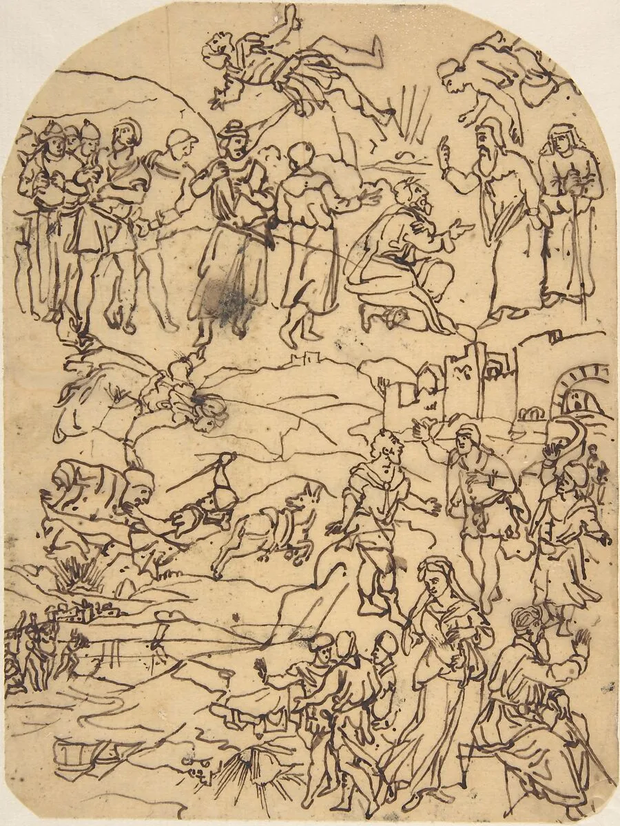 Sketches of Classical or Biblical Figures — Rodolphe Bresdin