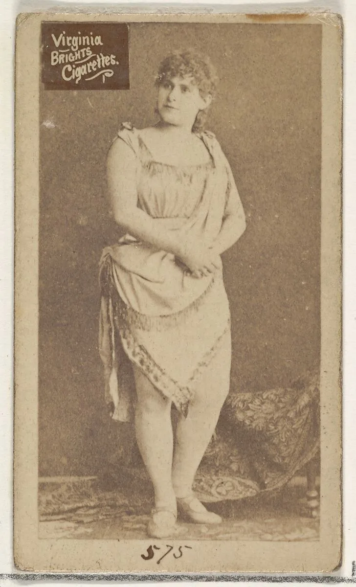 Card 575, from the Actors and Actresses series (N45, Type 2) for Virginia Brights Cigarettes — Allen & Ginter