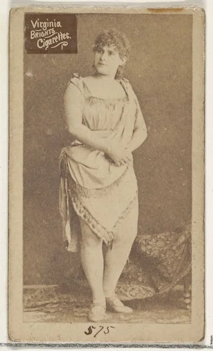 Card 575, from the Actors and Actresses series (N45, Type 2) for Virginia Brights Cigarettes