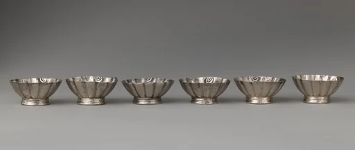 Six miniature cups (part of a set)