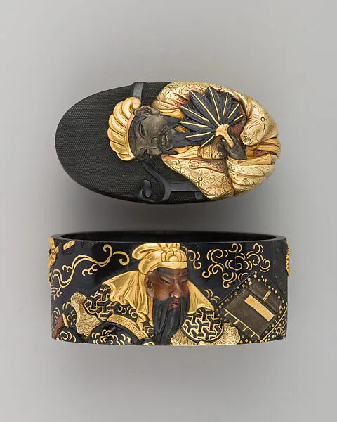 Sword-Hilt Collar and Pommel (Fuchigashira) — Unknown