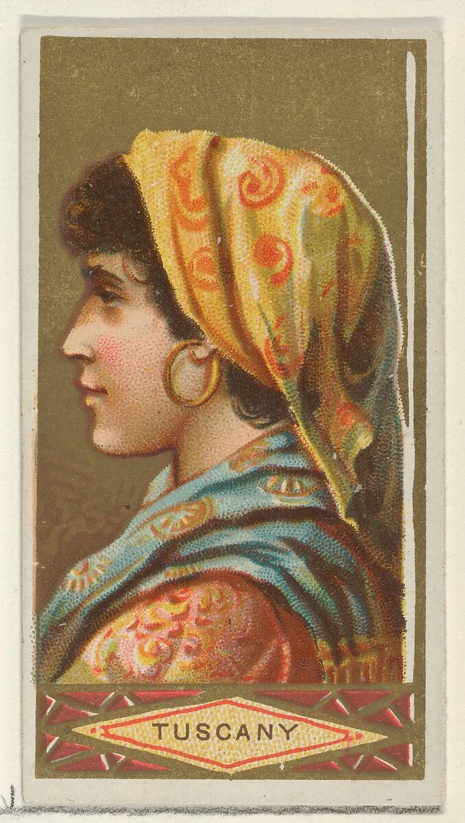 Tuscany, from the Types of All Nations series (N24) for Allen & Ginter Cigarettes — George S. Harris & Sons|Allen & Ginter