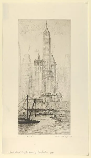 Wall Street Group–Towers of Manhattan — Albert E. Flanagan