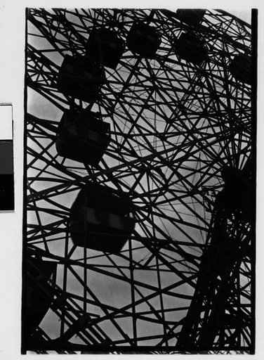 [Three 35mm Film Frames: "Wonder Wheel" Ride Detail, Coney Island, New York]