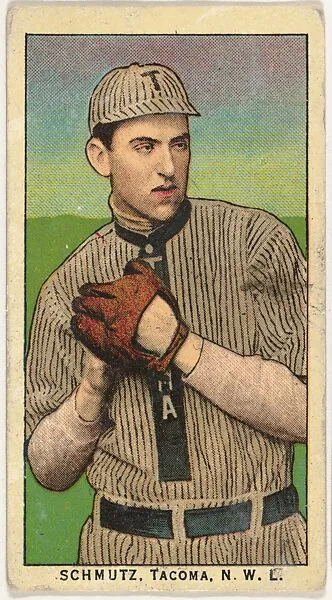 Schmutz, Tacoma, Northwestern League, from the "Obak Baseball Players" set (T212), issued by the American Tobacco Company to promote Obak Mouthpiece Cigarettes — American Tobacco Company