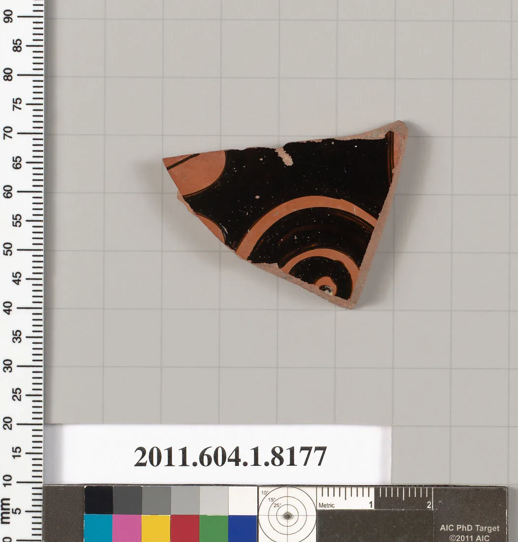 Terracotta fragment of a kylix (drinking cup) — Unknown