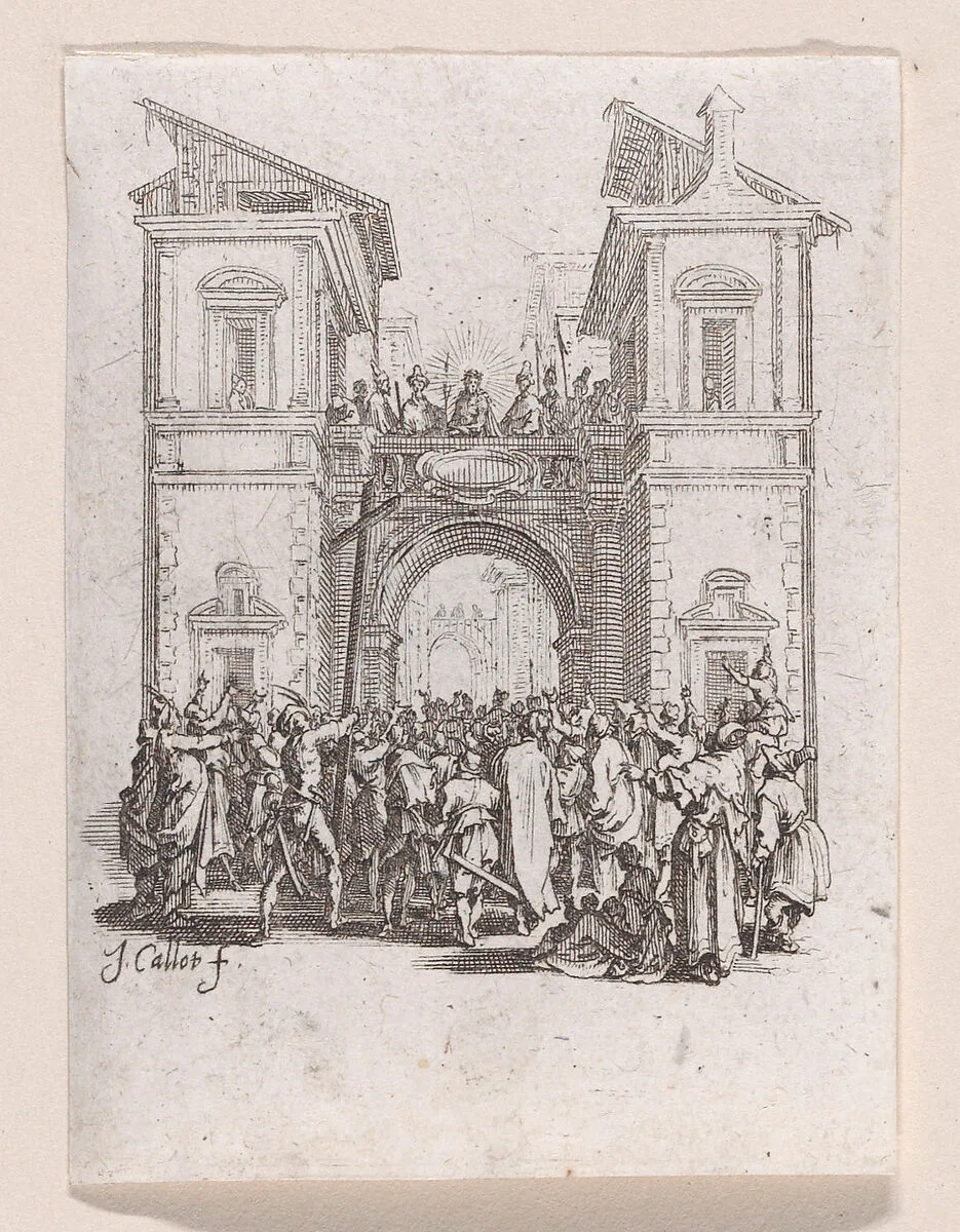 La Présentation au Peuple (The Presentation to the People), from La Petite Passion (The Little Passion) — Jacques Callot