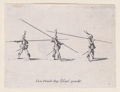 L'Exercice de la Lance Horizontal (Drill with the Horizontal Lance), from Les Exercices Militaires (The Military Exercises)