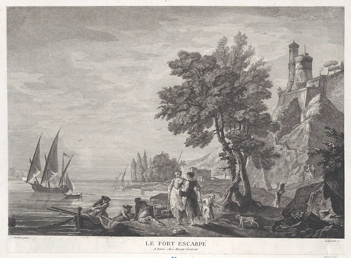 The Steep Fort — Pierre François Laurent|Joseph Vernet